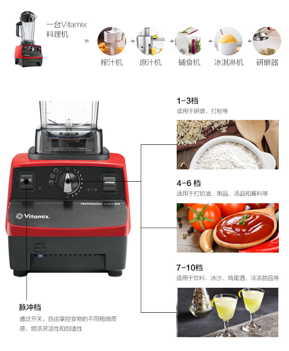 VITAMIX PRO500破壁料理機多功能攪拌機