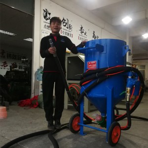 不銹鋼廚具表面處理移動噴砂機