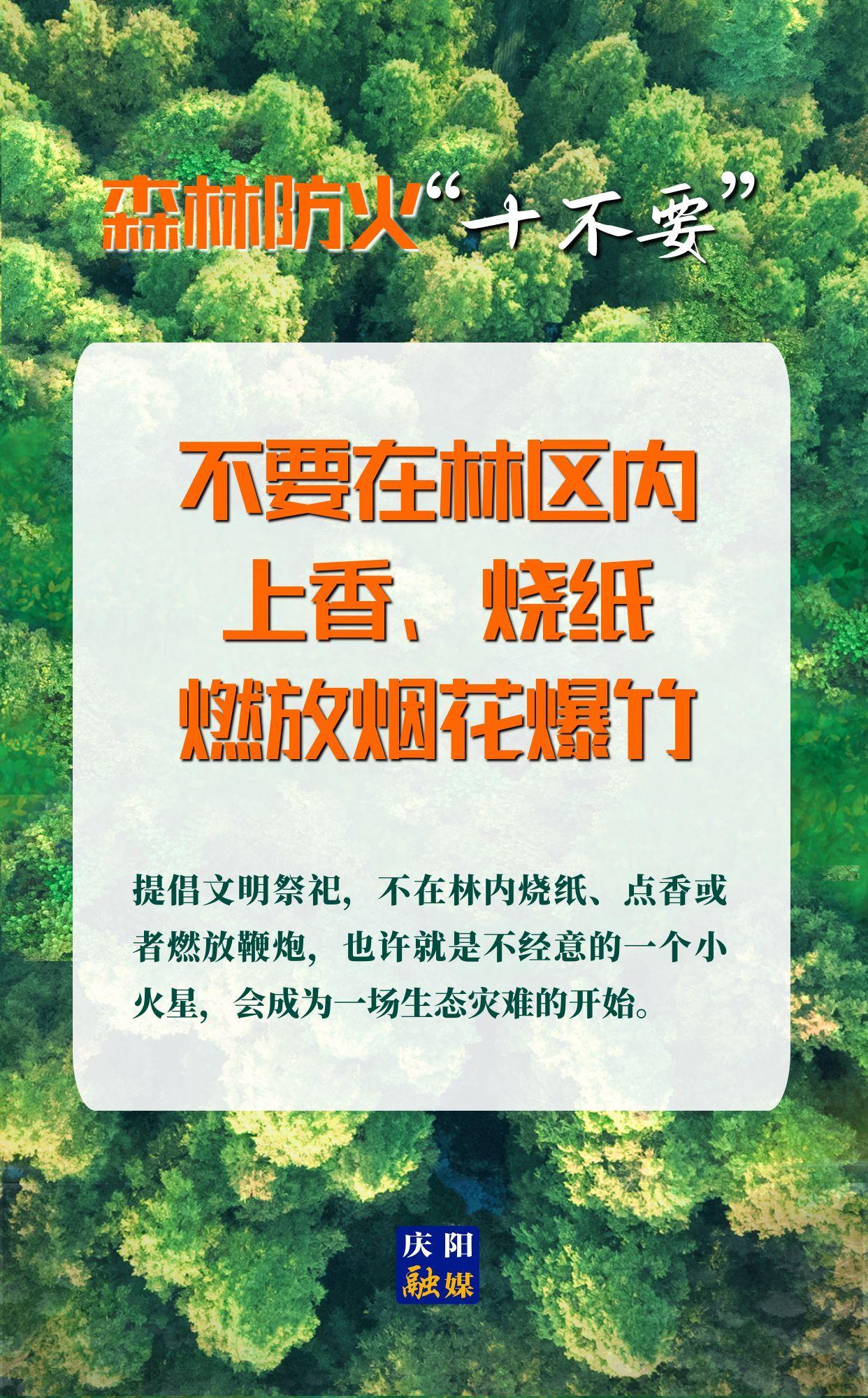 【微海報(bào)】森林防火“十不要”④丨不要在林區(qū)內(nèi)上香、燒紙、燃放煙花爆竹