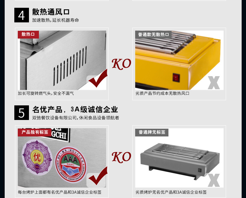 廠家直銷雙馳雙頭商用電熱燒烤爐不銹鋼環保無煙烤面筋生蠔烤爐