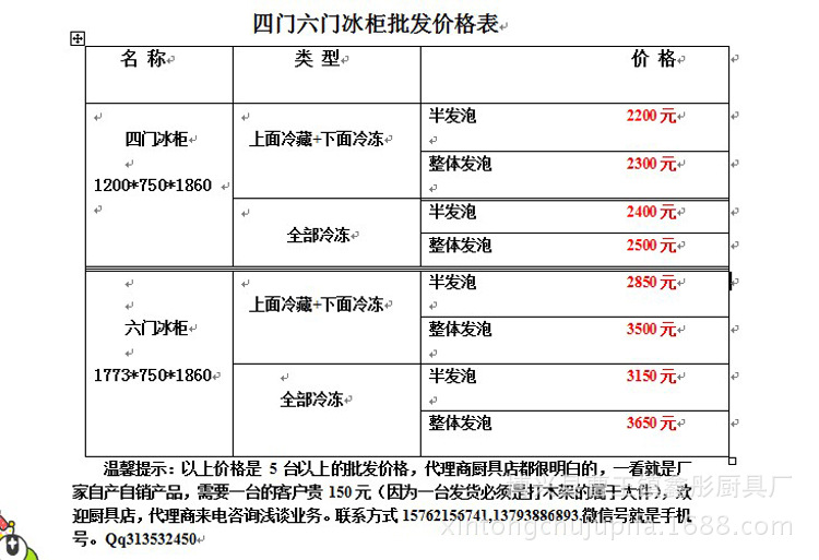 六門雙單溫冷凍冷藏立式側(cè)開冰箱冷柜冰柜飯店廚房商用