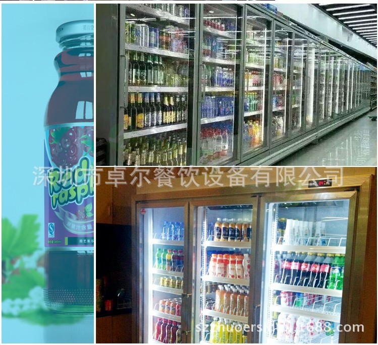 新品分體平頭兩門展示冰柜立式飲料柜 超市冷柜水果便利店保鮮柜