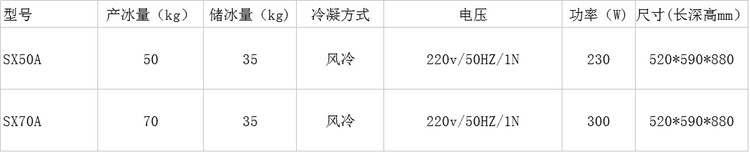 廠家直銷雪花制冰機 全自動合金風冷制冰機 SX70A商用制冰機sx50A