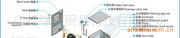 綠締ZB-80B 商用制冰機 運行狀況實時顯示 冰厚可調 冰塊更透明