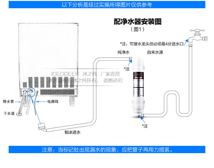 冰之純制冰機 家用制冰機 小型商用制冰機 奶茶店制冰機日產100KG