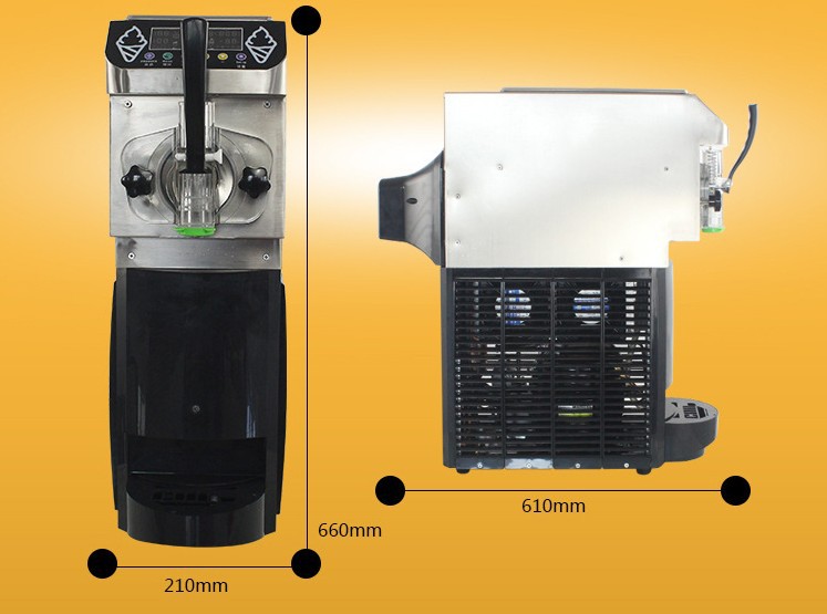 節能小型商用雪糕機 單頭軟質冰淇淋機冷飲店冰激凌機 廠家直銷