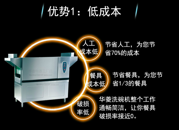 華菱通道式洗碗機 商用全自動消毒清洗全國聯保 [廠家上門安裝]