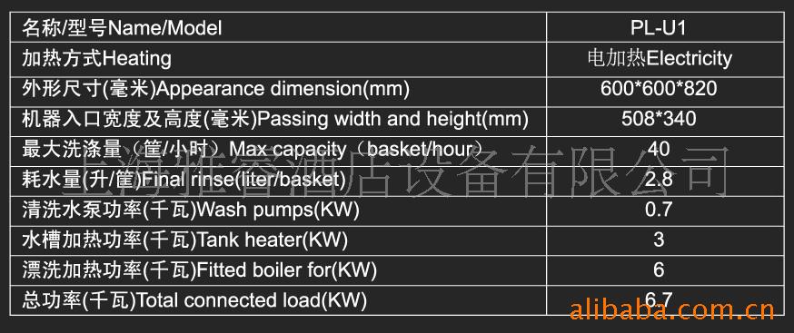 供應洗碗機酒店設備廚房設備桌下式洗碗機