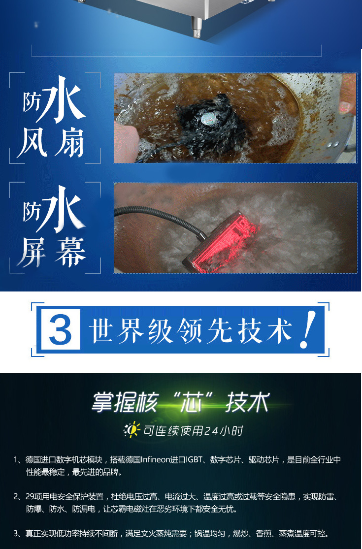 卓旺商用電磁爐小炒爐單頭單尾大功率炒菜爐不銹鋼廚房電磁灶批發(fā)