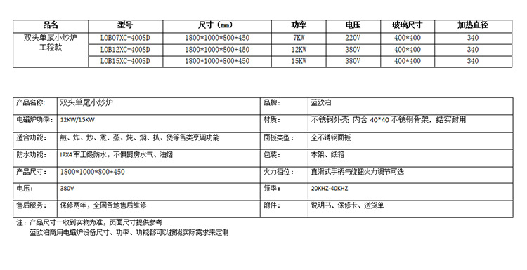 雙頭單尾小炒爐大功率電磁爐食堂節能炒爐