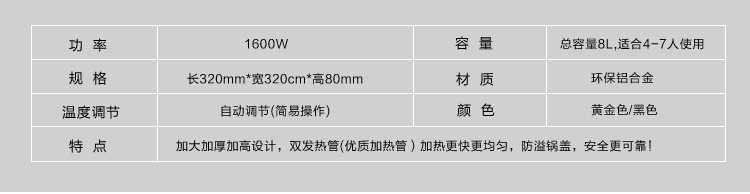 韓式多功能電熱鍋 無煙不粘鍋電鍋四方鍋 電火鍋 電煎鍋