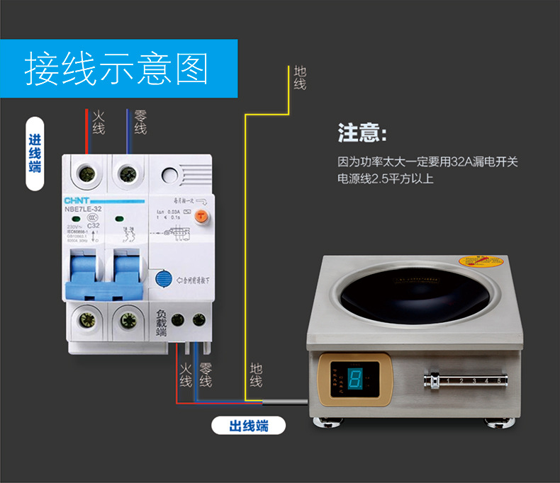 商用電磁爐5000W磁控凹面電磁爐5KW大功率電磁爐臺式凹爐廠家批發