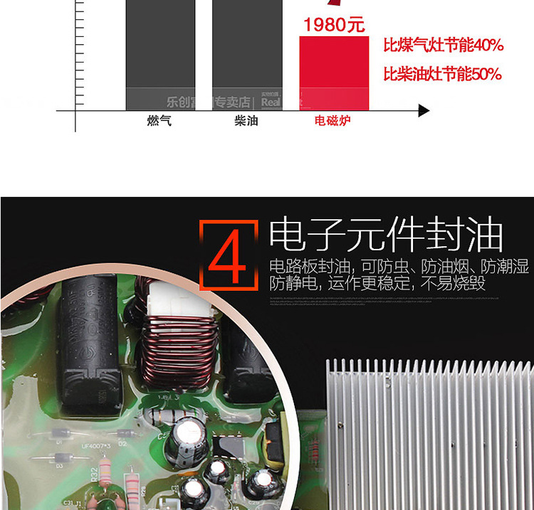 樂創(chuàng) 大功率電磁灶 商用電磁爐 3500W飯店 工業(yè)爐 家用正品 出口