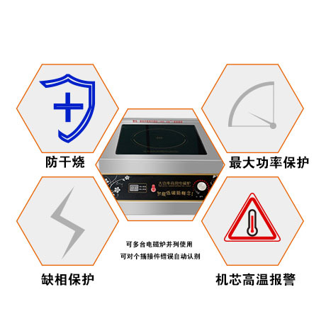 聯(lián)眾商用電磁爐8000w臺(tái)式小炒灶大功率平面/凹面電磁爐 包郵