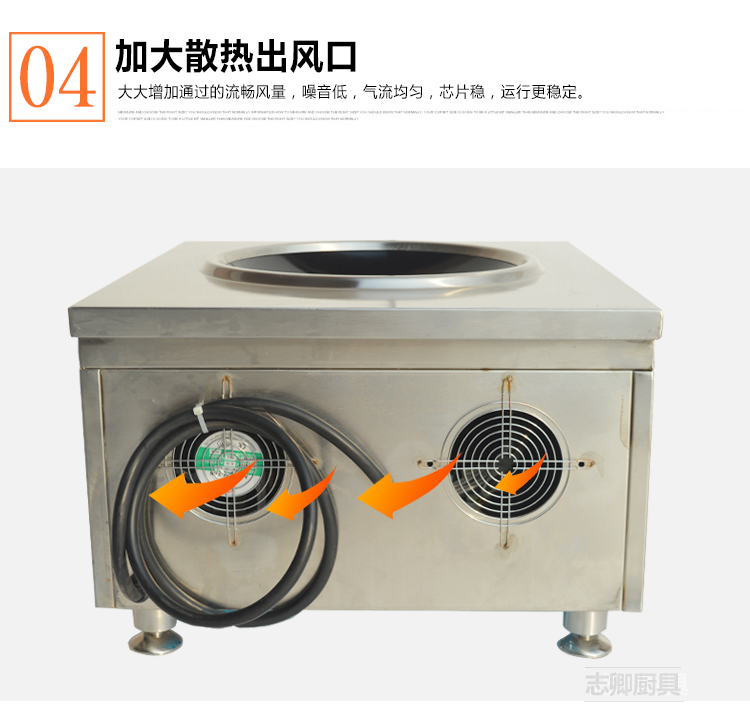 臺式凹形爐大功率電磁爐商用炒爐酒店用品6/8/12/15KW