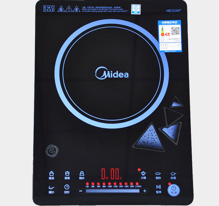 Midea/美的 RH2145E電磁爐智能超薄觸摸勻火特價(jià)家用爐灶全國聯(lián)保